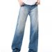 Men's Clothing Light Blue Washed Jeans Men's Cleanfit Design Wide Leg Straight Loose Long Pants_mkmklike.com