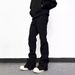American Pleated Straight And Slightly Pulled Pants Men's Spring And Summer New Down Zipper Trousers Pants_mkmklike.com
