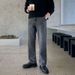 Men's Clothing Men's Washed Jeans Loose Fit Casual Straight Leg Pants Style Trendy Spring Cool Chic Long Denim_mkmklike.com