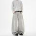 Men's Retro Distressed Jeans Loose Fit Straight Leg Mid Waist Long Floor Length Hip Hop Style Softener Machine Washable_mkmklike.com
