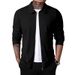 2026 Cross-Border New Autumn Cardigan Zipper Coat Casual Men's Long Sleeve Turn-Down Collar Waffle Jacket_mkmklike.com