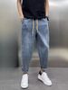 Autumn And Winter Velvet Thickened Jeans Men's 2025 New Trendy Brand Casual Harlan Pants Casual Versatile Straight-leg Pants_mkmklike.com