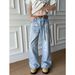 Men's Stylish Versatile Trendy Denim Jeans Artistic Relaxed Fit for Japanese Harajuku Look_mkmklike.com