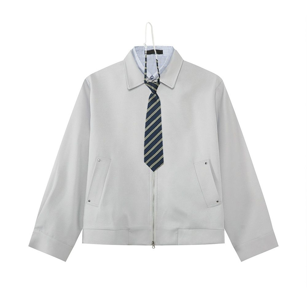 MTLCLOTHES Men's Clothing|New Korean College Style Two-Piece Shirt Design Simple Fashion Short Jacket_mkmklike.com