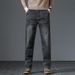 Large Size Nostalgic Stretch Jeans Men's Loose Straight Trousers_mkmklike.com