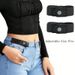 HOT 2pcs/set No Elastic Women Men Unisex Stretch For Pants Jeans Casual Buckle Free Adjustable Invisible Belt_mkmklike.com