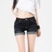 Low-Rise Stretch Denim Shorts For Women - Sexy High Waist Tight Fit Rolled Hem Summer Hot Pants_mkmklike.com
