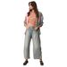 Women's High-Waisted Flared Jeans | Vintage Washed Denim | Loose Fit Wide Leg Pants For Everyday Comfort_mkmklike.com