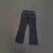 Vintage Washed Black Vibe Flared Jeans - High Street Style White Stitch Kenijima Loose Fit Long Pants For Men & Women_mkmklike.com