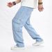 Men's Printed Jeans Straight Leg Pants Stretch Comfortable Cotton Denim Trousers For Casual Daily Wear_mkmklike.com