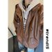 Black PU Leather Jacket For Men, Spring And Autumn, Stylish Cleanfit Short Baseball American Style Motorcycle Jacket,_mkmklike.com