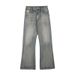 LKTM Men's Vintage Heavy Washed Striped Denim Jeans - Retro Flare Fit, Comfortable & Stylish For Casual Wear_mkmklike.com