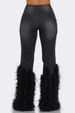 K New Stretchy Jeans Versatile High-waisted Faux Old Pearl Embellished Feather Jeans_mkmklike.com