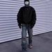 Men's Destroyed Washed Denim Jeans - Distressed Rust & Mud Dye Bootcut Pants For Streetwear Oxidized Rust Effects_mkmklike.com