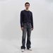 25SS Ice Blue Black Grey Natural Washed Fading Pants Jeans Casual Versatile_mkmklike.com