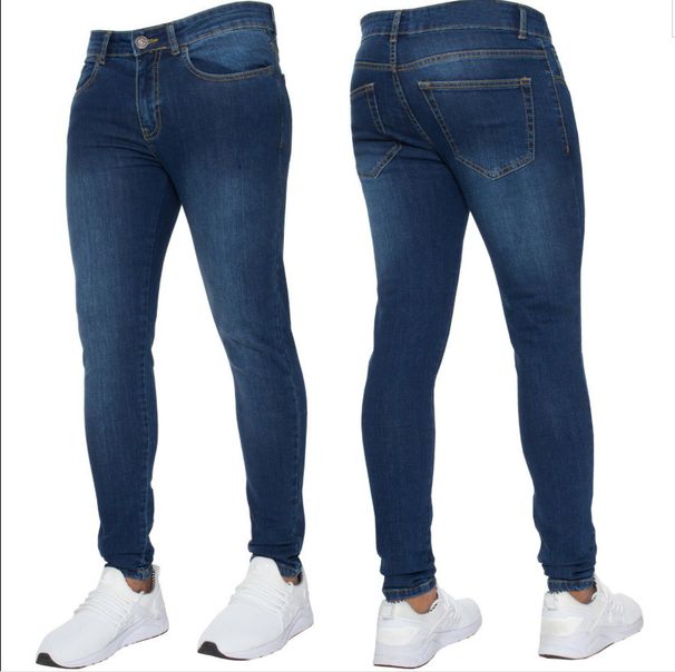 Men's Clothing Men's Slim Fit Stretch Jeans – Classic Elastic Denim Pants For Everyday Wear (Dark Blue, Light Blue, Black, S-XXXL)_mkmklike.com