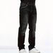 Men's Slim Fit Stretch Jeans - Classic Black & Gray Straight Leg Casual Denim Pants For Everyday Wear_mkmklike.com