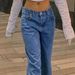 Women's High-Waisted Wide Leg Jeans Studded Slimming Straight Leg Pants American High Street Style Heavy Metal Design_mkmklike.com
