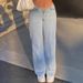Women's Retro Low-waisted Jeans, Fashionable Retro Straight Leg Jeans, Loose Street Style Jeans_mkmklike.com