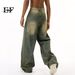 EF JEANS | 2024 New Product, American High Street Retro Old Straight Wide-leg Pants Mopping Jeans Trendy Man_mkmklike.com