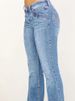 K Women's Denim Low Waisted Cracked Horn Pants_mkmklike.com