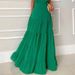 Women's Clothing Women's V neck High Waist Sleeveless Casual Style Long Dress_mkmklike.com