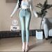 Vintage Beauty Korean Style Slim Waist Jeans for Women High Waist Elastic Comfortable Denim Full Hips Trendy Versatile Instagram Ready_mkmklike.com