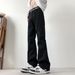 Hi Tao Elasticity Micro Pull American Splicing Style Men's Cowboy Pants High Street Trend Brand New Spring_mkmklike.com