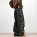 Multi Pocket Camouflage Landing Paratrooper Workwear Jeans For Men Women, Loose And Washed Vibe Straight Wide Leg Floor_mkmklike.com