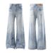 Men's Vintage Washed Denim Jeans – High Waist Bootcut With Whisker Distressing (S-XXL, Black/Light Blue/Dark Blue)_mkmklike.com
