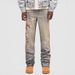 Men's Clothing New Men's Denim Straight Pants Street Fashion Ins Popular Stretch Patch Denim Straight Pants_mkmklike.com