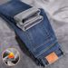 Pure 2025 Autumn Winter High-end Pure Cotton Jeans Men's Fleece-lined Thickened Slim Straight Stretch Casual Long Pants_mkmklike.com