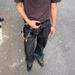 Men's Vintage Black Washed Distressed Wide-Leg Jeans – Oversized Drop-Crotch & Relaxed Fit, Cotton Blend (Sizes S-3xl)_mkmklike.com