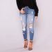 Ripped High-Waisted Skinny Jeans For Women – Stretch Denim Cropped Pants With Distressed Details (Dark Blue/Light Blue, S-3XL)_mkmklike.com
