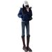 High-waisted Fleece-lined Skinny Jeans For Women, New Autumn And Winter Thickened Warm Casual Cropped Pencil Pants_mkmklike.com