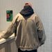 Vintage Turn-Down Collar Jacket For Men, Spring And Autumn, Japanese Style, Solid Color, Hip-Hop, Loose Casual, Ins_mkmklike.com
