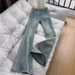 Women's Clothing Retro Flared Jeans Spring And Autumn Small High Waist Slim All Match Flared Trousers_mkmklike.com