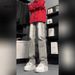 Men's Clothing Cleanfit Smoky Grey Jeans Men's Autumn Slim Straight Flared Pants Retro Vibe Casual Pants_mkmklike.com