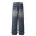 Men's Clothing Retro 2025 Neutral Trendy Washed Old Design High End Men's Loose Denim Trousers_mkmklike.com
