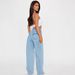 Women's High Waist Straight Leg Jeans With Heart Pocket Design - Washed Denim, Loose Fit, Comfortable & Stylish (Light Blue, S/M/L/Xl)_mkmklike.com