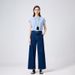 Coolmei Women's 9/10 Length Straight-Leg Pants, 2025 Spring New Style, Non-Stretch, Back Pocket, High-Waisted, Slimming_mkmklike.com