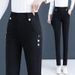 High Stretch Jeans 2025 Autumn Winter New Slim Fit Versatile Warm Elastic Waist Pencil Pants For Women_mkmklike.com