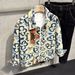 Spring Autumn Full Print Jacket Men's Korean Style Loose Fashionable Collar Trendy Men's Outerwear Slim Fit Summer Thin_mkmklike.com