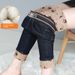 Women's Wool Denim Jeans, High-waisted, Winter Outerwear, Fleece-lined, Thickened Cotton Pants, Slimming, Extra Thick,_mkmklike.com