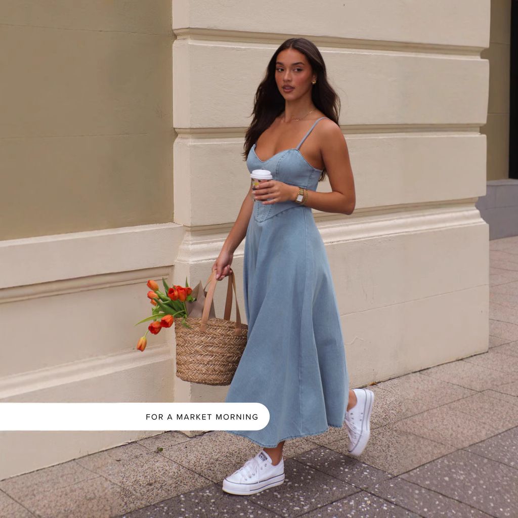 European And American Style 2025 Summer Women's Dress Sexy New Sleeveless Suspender Thin Denim Dress Elegant Female_mkmklike.com