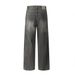 High Simple Washed Jeans For Men Street Trendy Brand Vibe Style Casual Versatile Dad Wide-Leg Long Pants_mkmklike.com