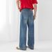 Men's Clothing American Style Retro Blue Washed Denim Jeans For Men, Korean Style, Trendy And Fashionable For Teenagers, Straight Leg Long Pants._mkmklike.com