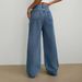 High-Waisted Wide-Leg Jeans With Bow Detail – Vintage Washed Denim Pants For Women (XS-XXL, Light Blue/Deep Blue)_mkmklike.com