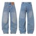 Scimitar Jeans Unique Niche Design Sense Reverse Wear Inverted Workwear Long Men's Trendy Loose Wide-Leg Sickle Pants_mkmklike.com