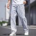 Men's Clothing Relaxed Fit Jeans – Year-Round Stretch Denim Pants (Straight Leg, Wrinkle-Resistant, Lightweight Cotton, Casual & Workwear Styling)_mkmklike.com